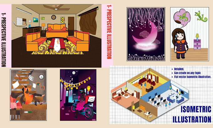 design unique illustrations for you