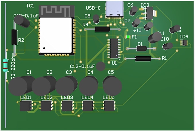 do pcb design layout in altium, kicad, eagle and easyeda