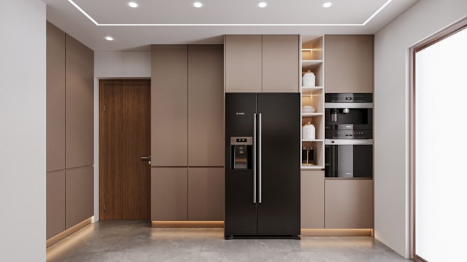 create a fast rendering of realistic interior architecture