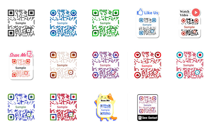 design custom qr code with your business logo or picture
