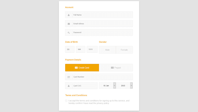 make login and register form using html,css,js,php