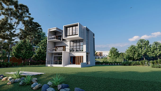 Create 3d model and high quality rendering by Archfayez16 | Fiverr