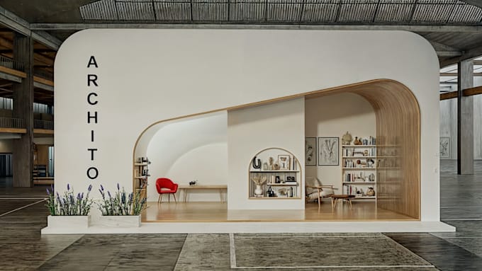 design your trade show booth, and kiosk using 3ds max