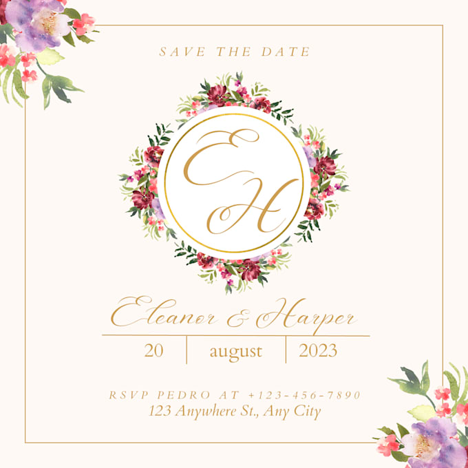 Design digital printable invitations for any occasion by Walkwithmrinal