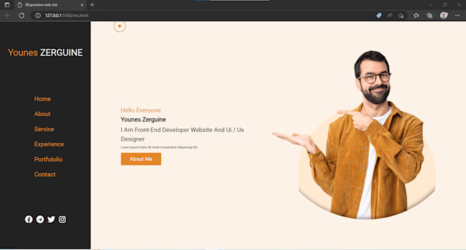 Create responsive website html css js with high quality and in short ...