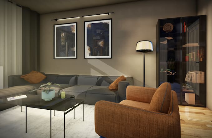 create architectural 3d modeling  of apartment