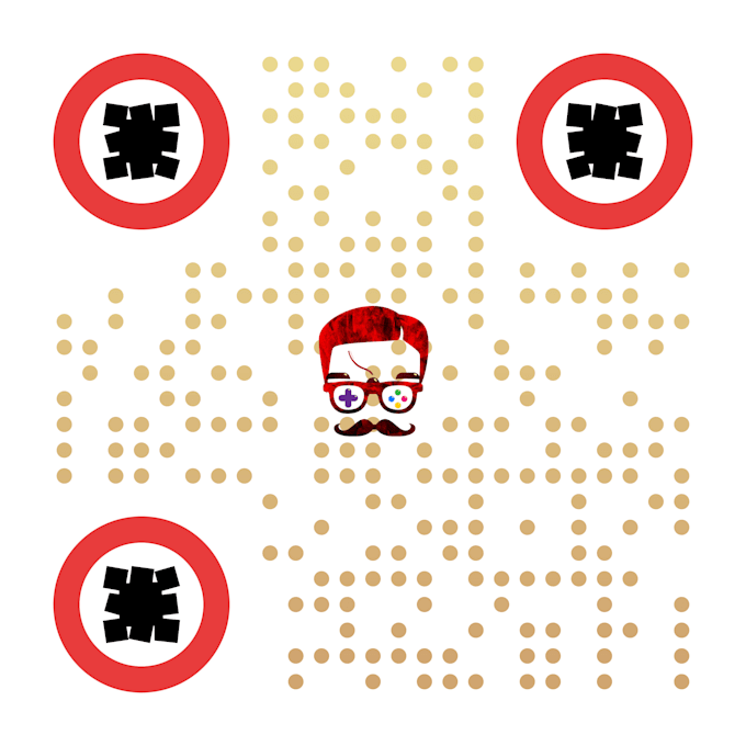 design qr code sticker card with call to action text