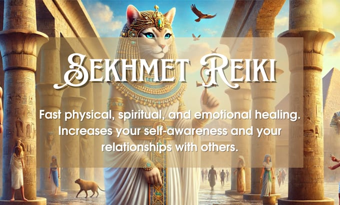 send powerful healing kemetic, sekhmet reiki energy