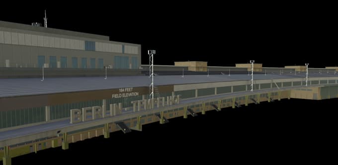 create 3d building low poly for games and simulation