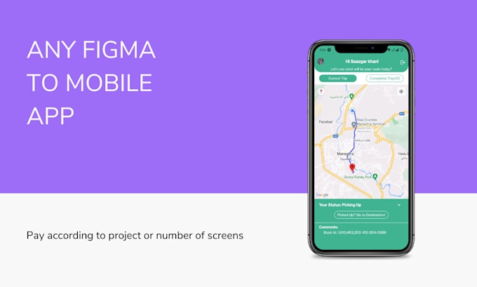convert figma to mobile app frontend and backend