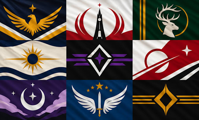 create modern custom flag design for business and events