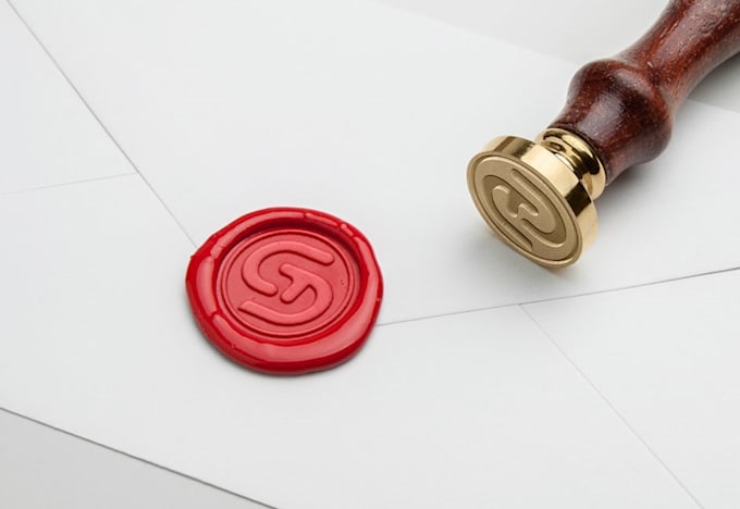 replicate your logo monogram initial on wax seal stamp