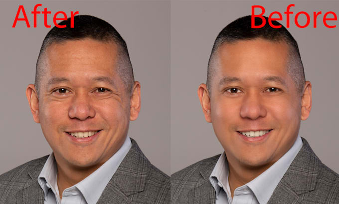 fast face, beauty and headshot retouching with image editing