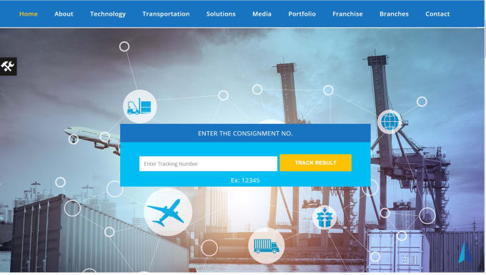 Create logistics website trucking dispatch transport freight broker