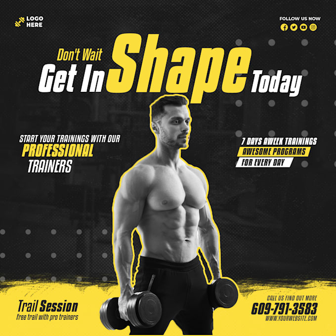 Design social media posts graphics for facebook, instagram by ...