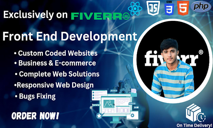Be your front end web developer, front end website , front end ...