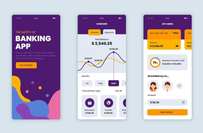 develop fintech app, payment app, budget app, loan app, investment app