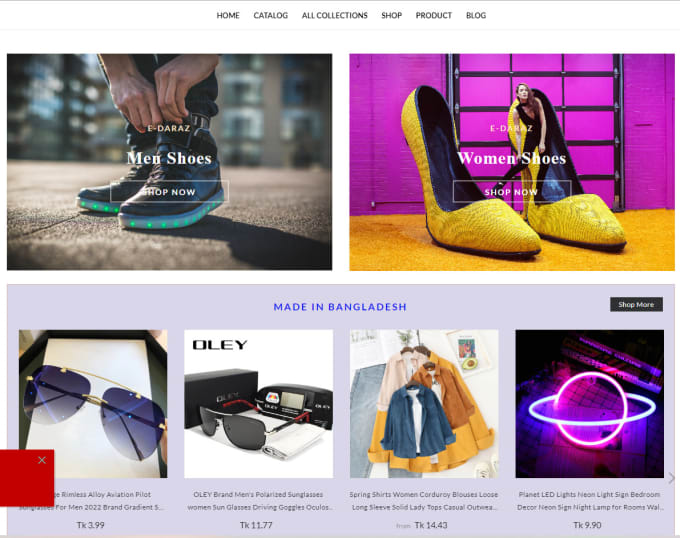 build a shopify website or set up shopify store design