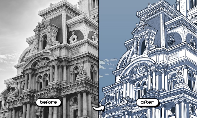 turn your image into a cartoon style illustration