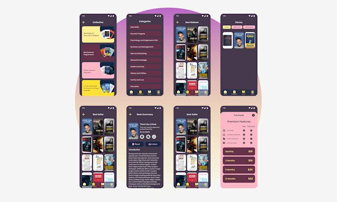 Do mobile app user interface design by Zmhdesigncode | Fiverr