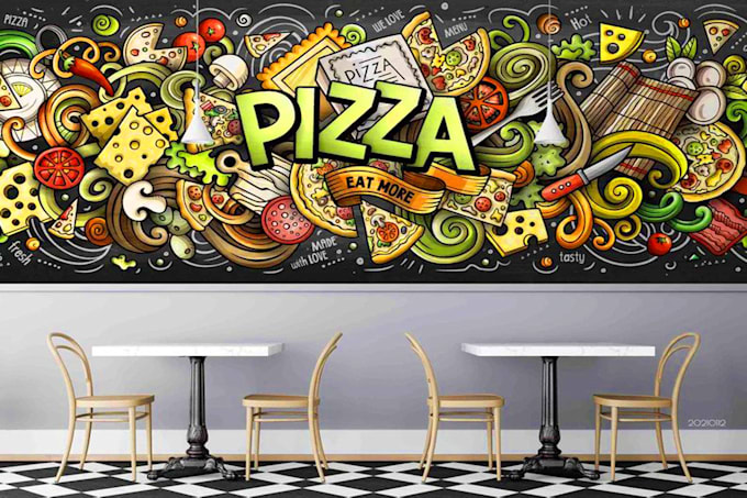 design creative wall art, decal, mural, and doodles