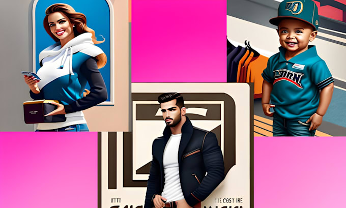 design characters and illustrations for commercial use