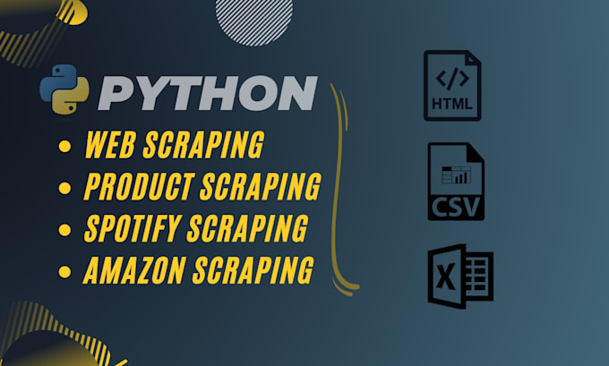Do python web scraping, python website scraping, python data scraping ...