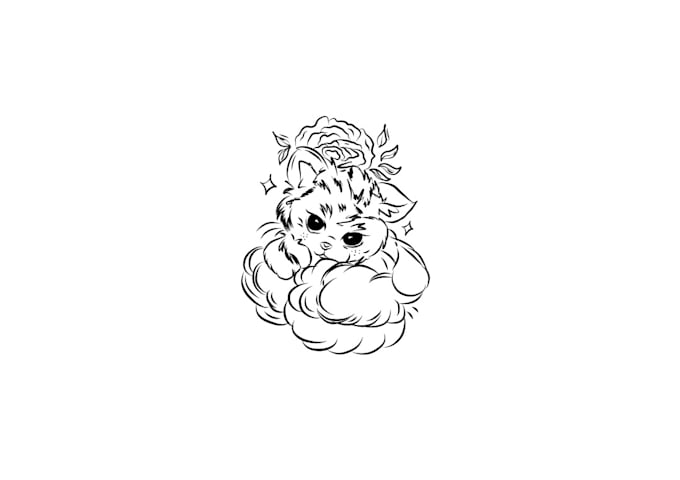 design an elegant fine line tattoo, minimalist botanical or animal art