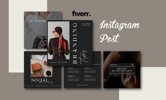 design premium quality instagram posts and carousel slider