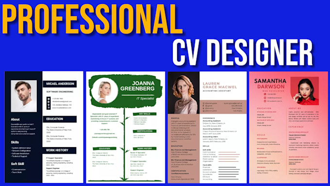 Make professional resume design or modern cv templet by Zuhair4work ...