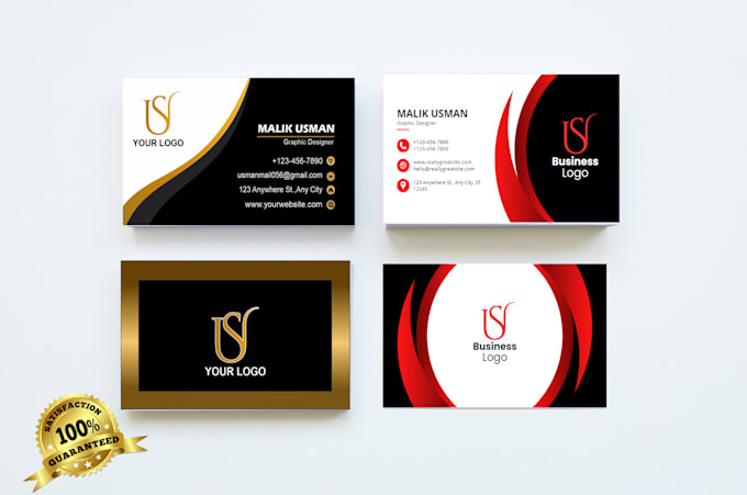 Luxury minimal print ready business card design by Malikusman_07 | Fiverr