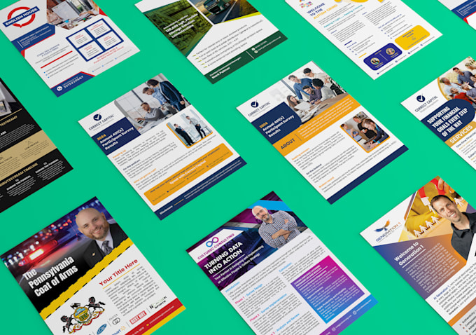 design urgent one pager, capability statement, media kit, press kit, canva flyer