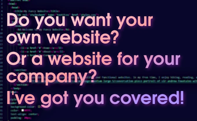 create a website using HTML, CSS and javascript
