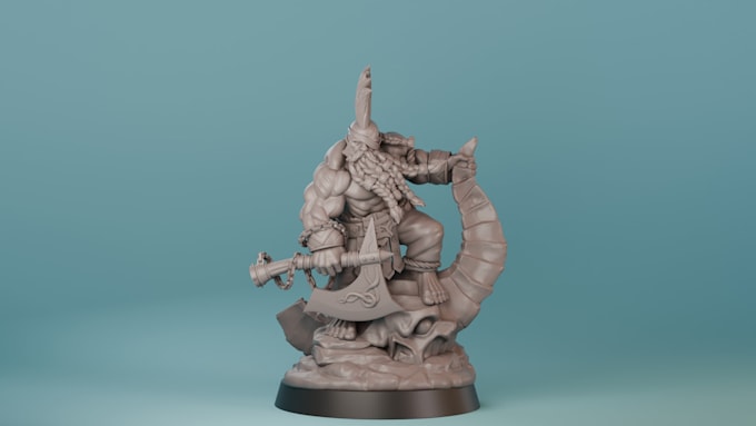 sculpt miniatures for 3d printing and painting
