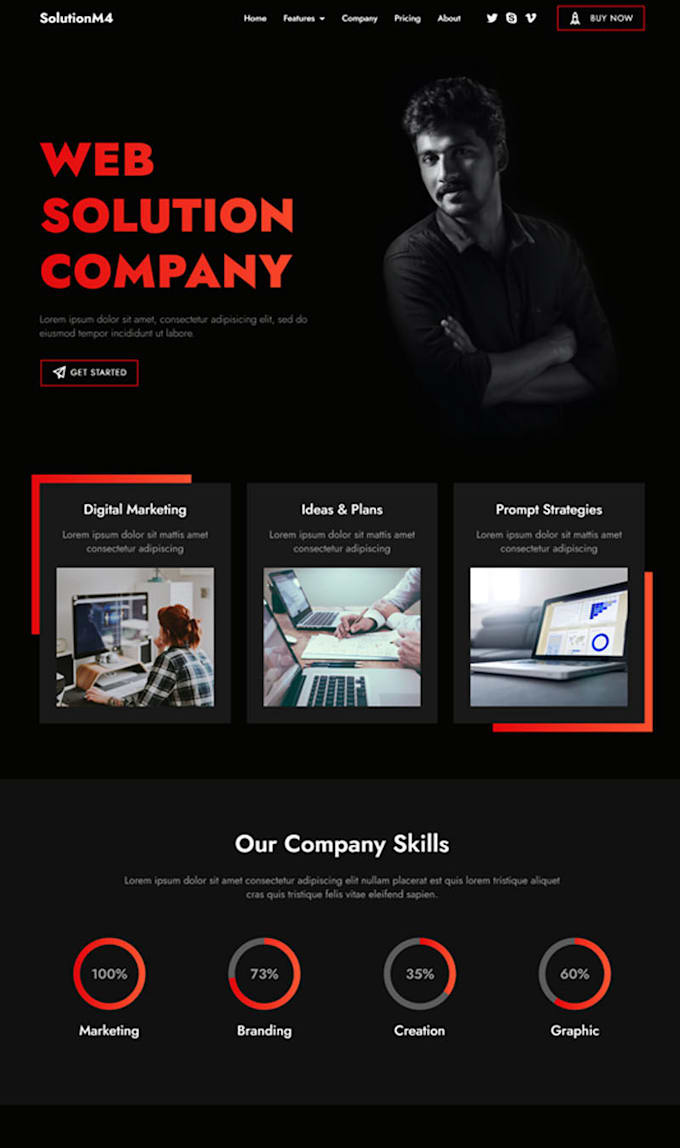 be your front end web developer using HTML,CSS, bootstraps,js