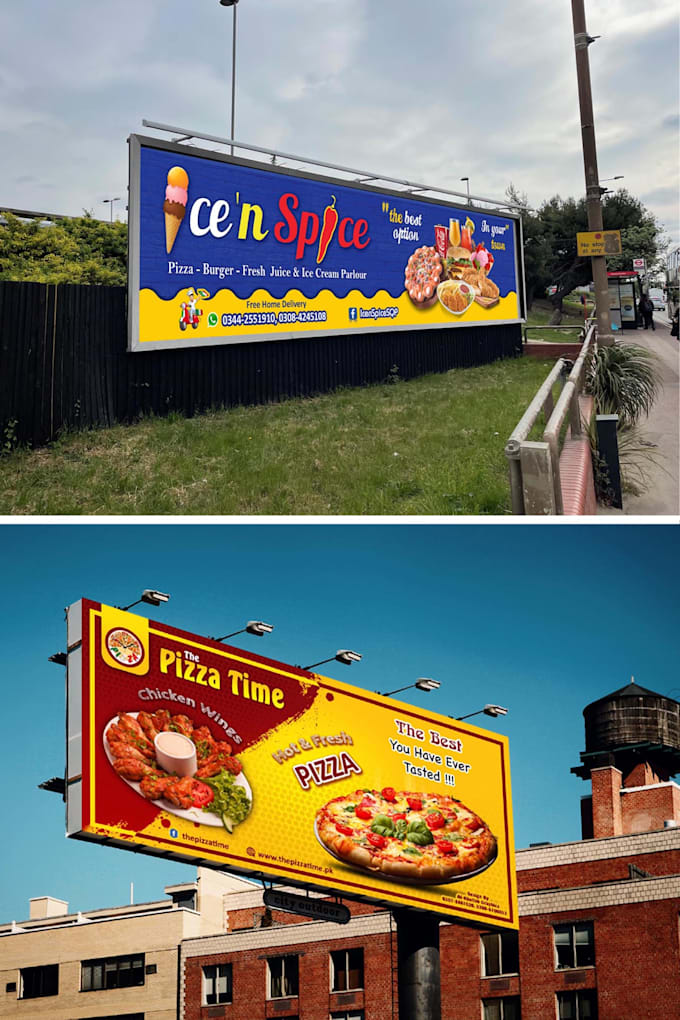 Creat professional web banners sign boards business design by Itsuzairhanif Fiverr