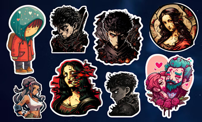 create high quality stickers for your redbubble, merch
