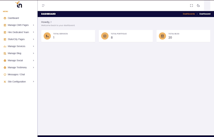 develop custom laravel web application, CRM, API and admin dashboard