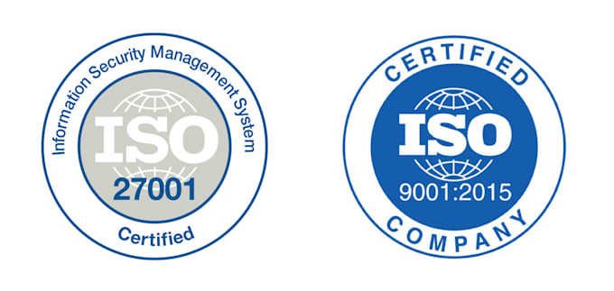 do provide iso 27001, iso 9001 certification