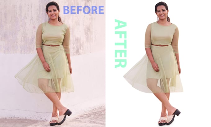 do background removal and clothing crease, wrinkle remove