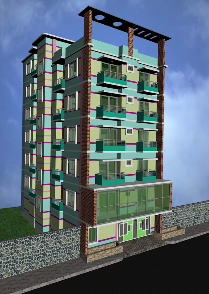 create 3d exterior models from 2d plan