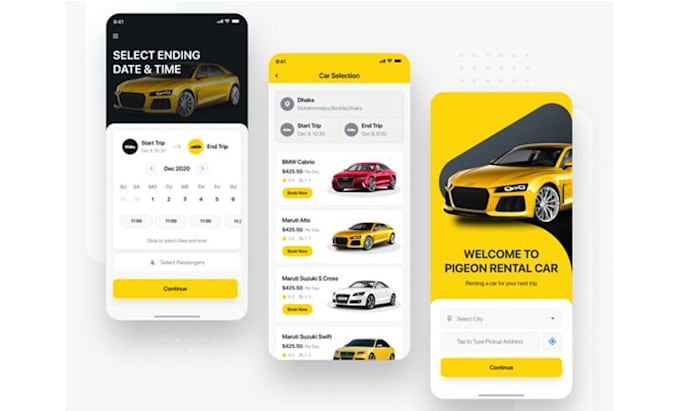 develop car rental app like turo for android and ios