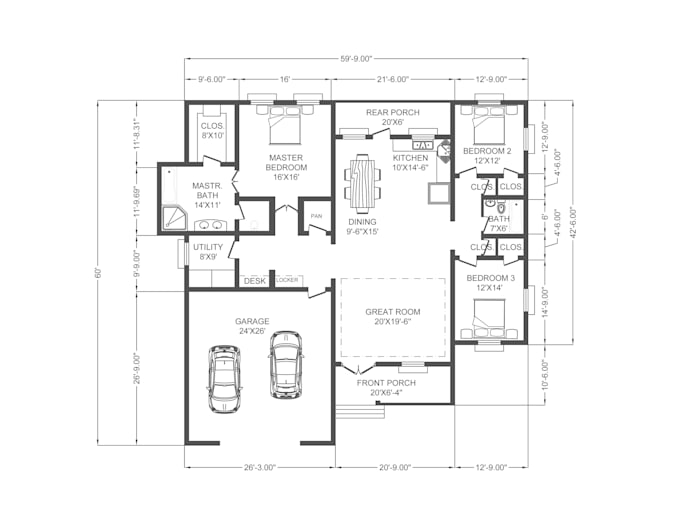 design floor, architecture, house plan drawing in autocad