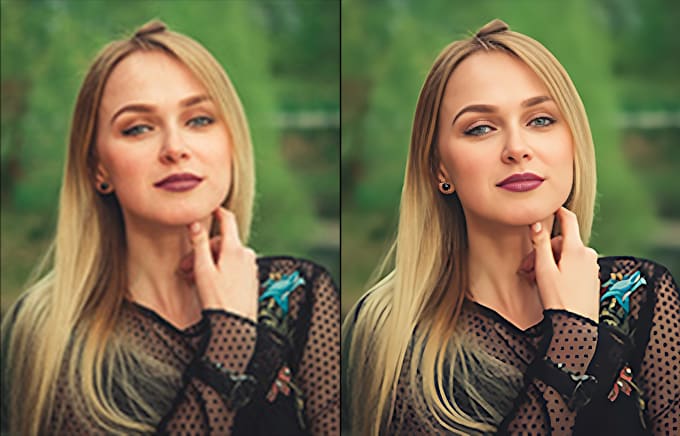 enhance, improve your low resolution photos to high quality