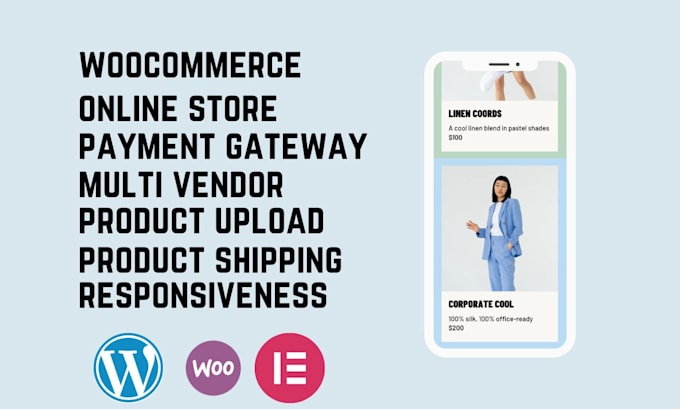 design woocommerce wordpress website using ocean wp martfury woodmart theme