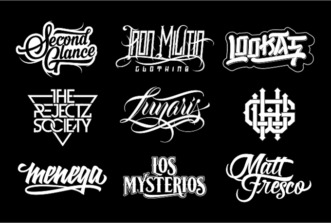 make lettering logo for band, dj, or musician branding