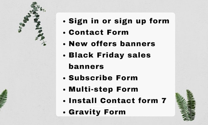 set up gravity form or contact form or pop up for wordpress website