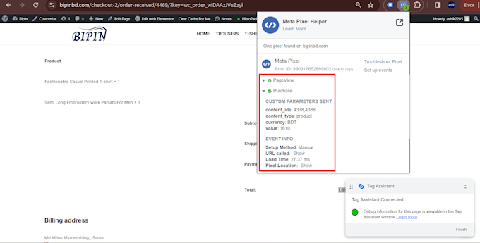 setup facebook pixel conversion API ga4 ecommerce tracking for data collecting