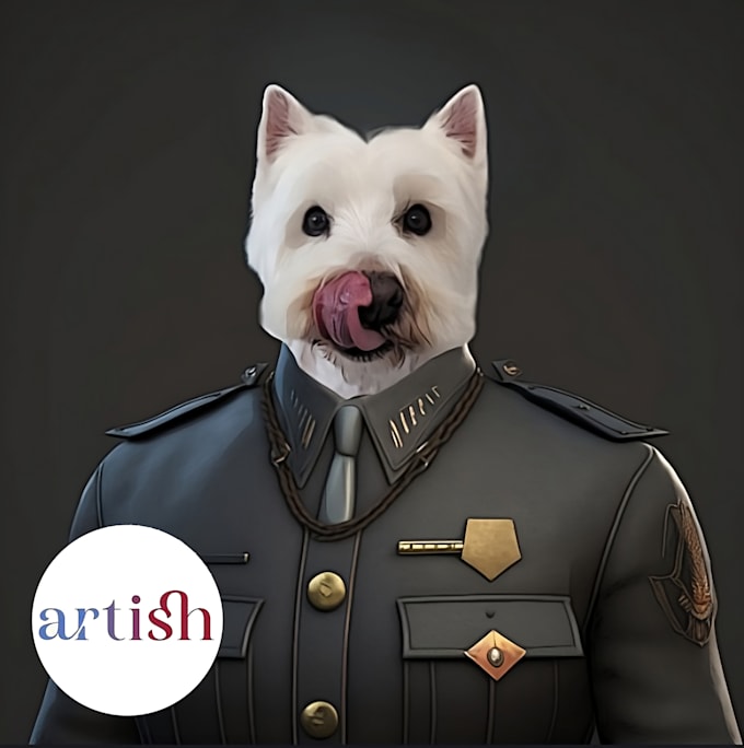 Custom pet portrait, art from photo, custom art by Ergomed2 Fiverr