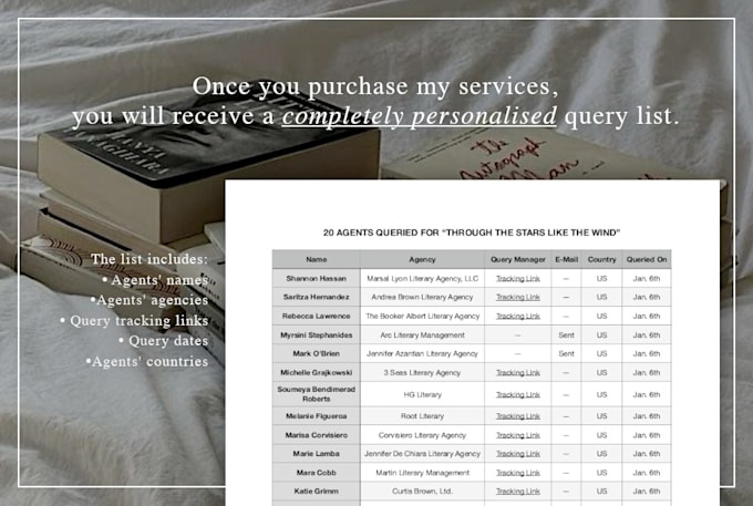 query literary agents for you